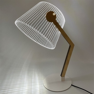 Klassisk LED 3D visuel bordlampe